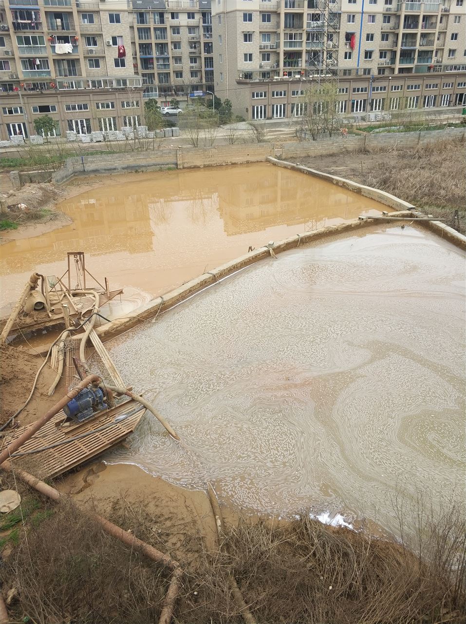 莱山沉淀池淤泥清理-厂区废水池淤泥清淤
